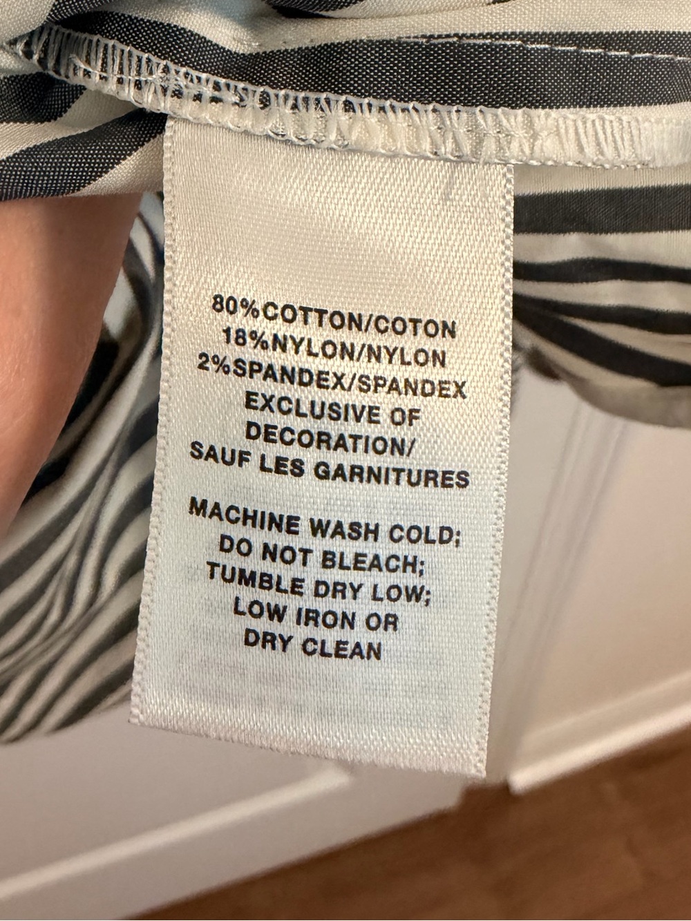Lafayette 148 Striped Button Up Shirt Large - Picture 3 of 4